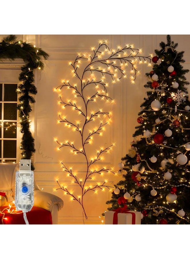 70 87 Inch Multicolor LED Bendable Willow Vine Light 8 Modes For Indoor Outdoor Decor - Image 1